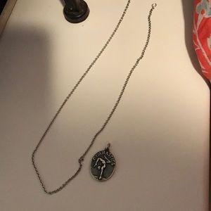 James Avery Necklace w/ detached gymnastics charm